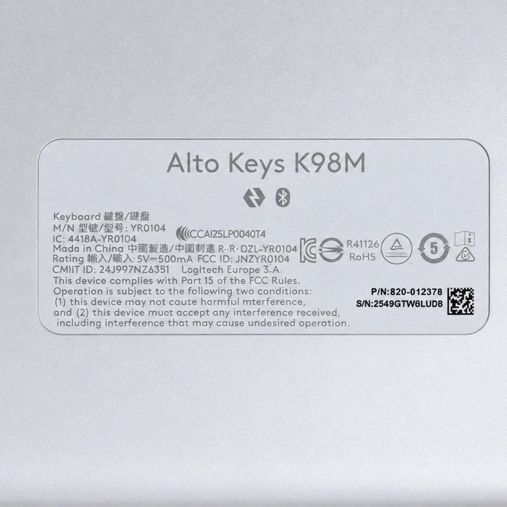 Logitech alto keys